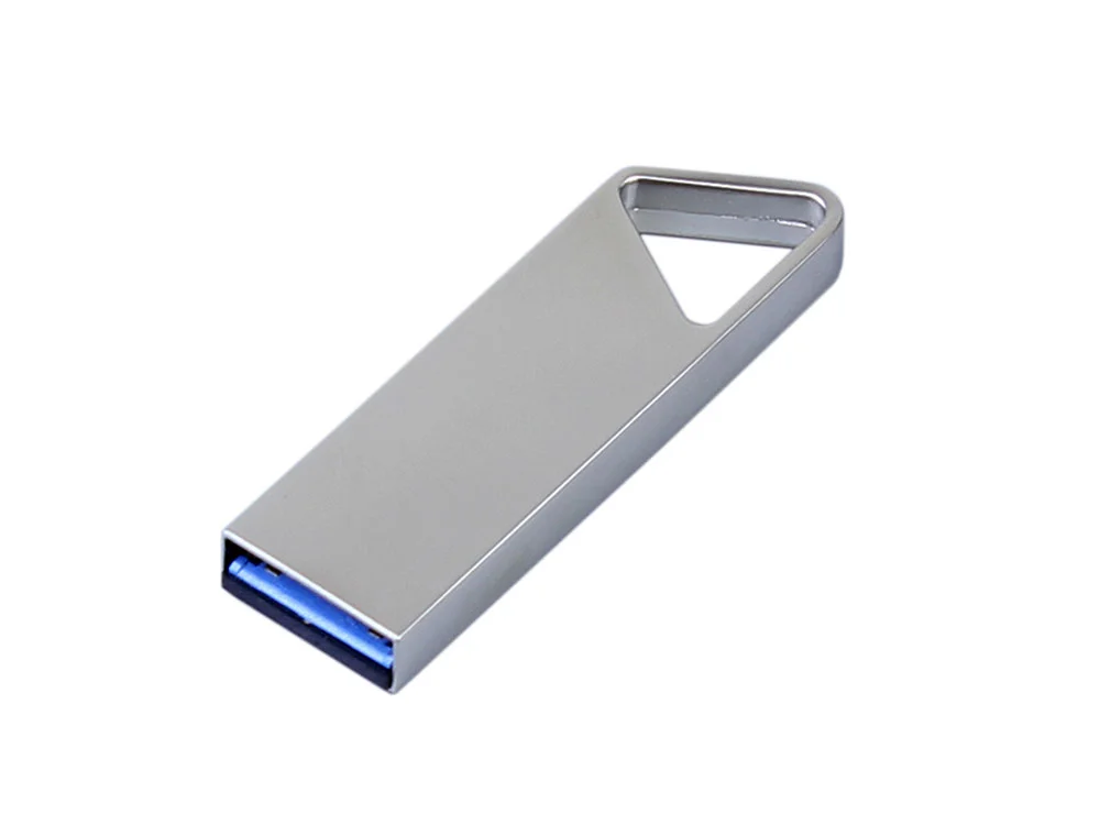 USB 2.0-флешка на 8 Гб с мини чипом и отверстием для цепочки серебристый 8Gb - фото 2