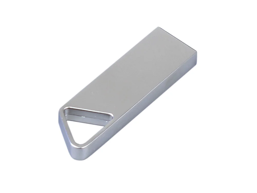 USB 2.0-флешка на 8 Гб с мини чипом и отверстием для цепочки серебристый 8Gb - фото 3