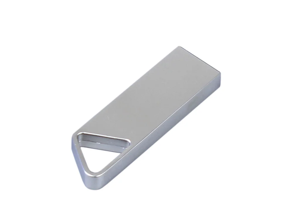 USB 2.0-флешка на 128 Гб с мини чипом и отверстием для цепочки серебристый 128Gb - фото 3