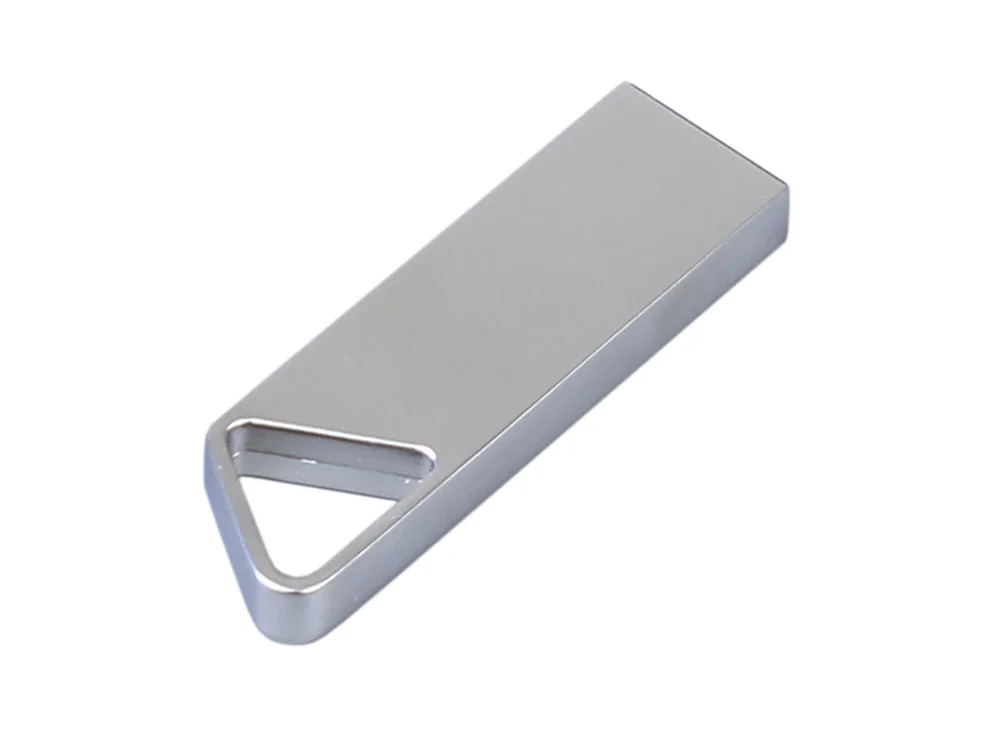 USB 3.0-флешка на 64 Гб с мини чипом и отверстием для цепочки серебристый 64Gb - фото 3