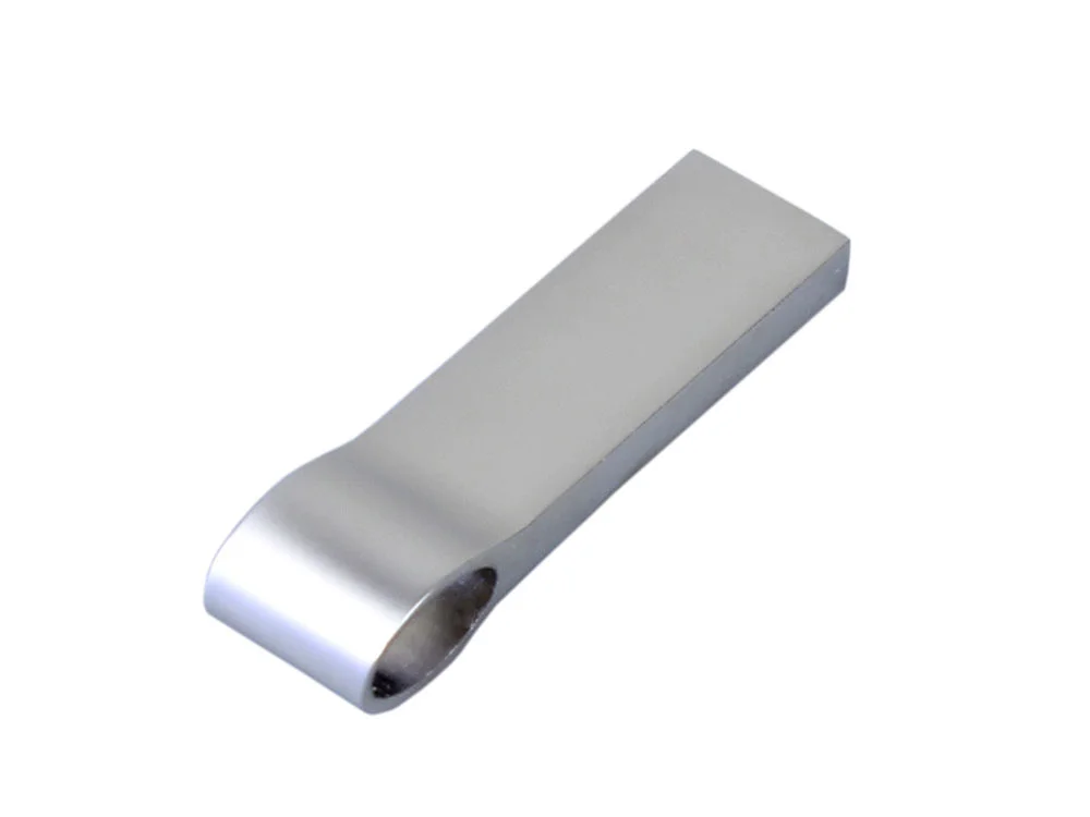 USB 3.0-флешка на 128 Гб с мини чипом и боковым отверстием для цепочки серебристый 128Gb - фото 3