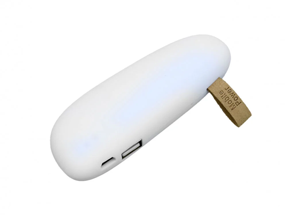 Внешний аккумулятор в форме камня Stone 2600 mAh белый - фото 1
