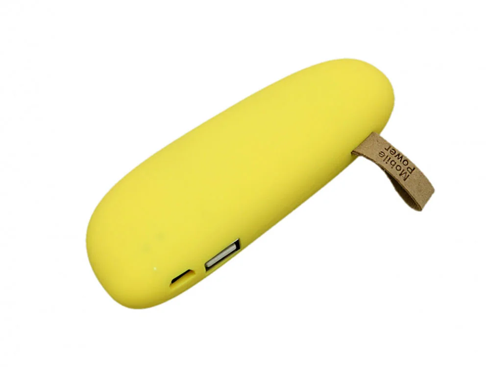 Внешний аккумулятор в форме камня Stone 2600 mAh желтый - фото 1