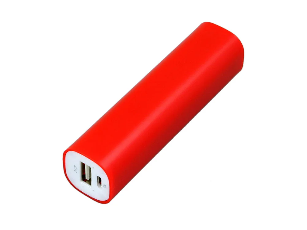 Внешний аккумулятор Digi прямоугольной формы 2200 mAh красный - фото 1