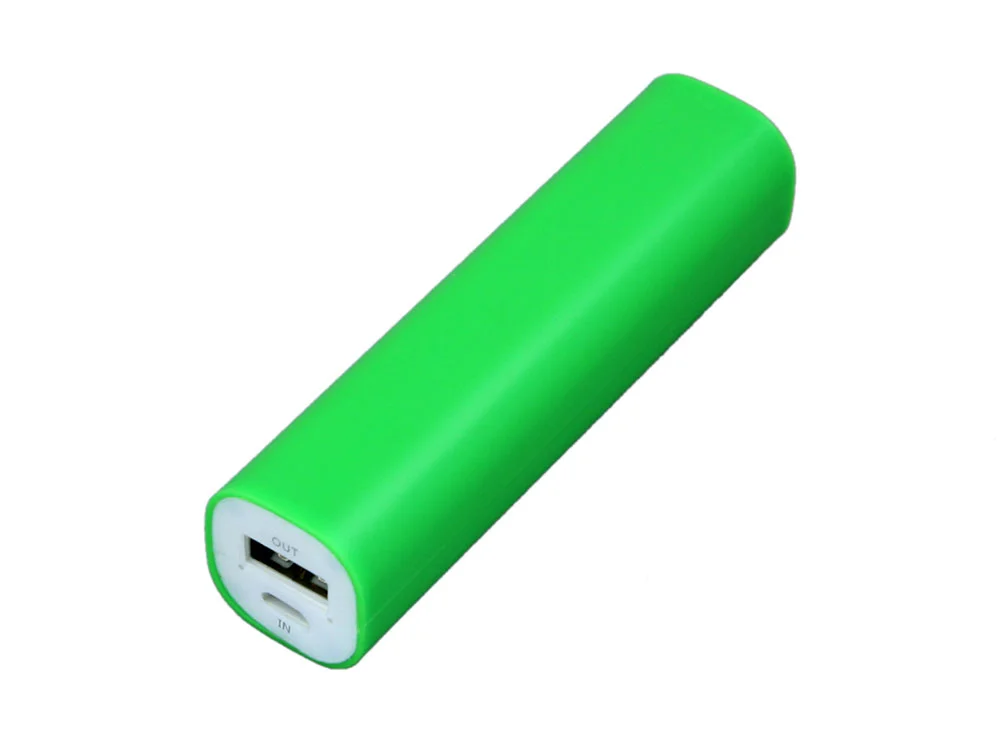Внешний аккумулятор Digi прямоугольной формы 2200 mAh зеленый - фото 1