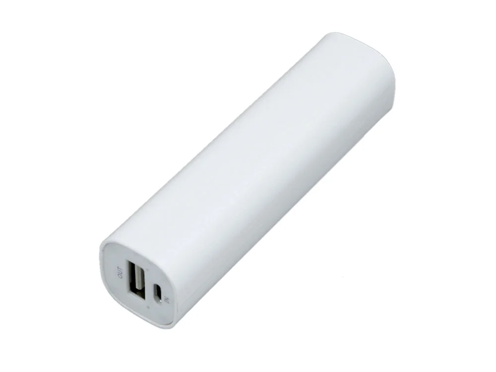 Внешний аккумулятор Digi прямоугольной формы 2600 mAh белый - фото 1