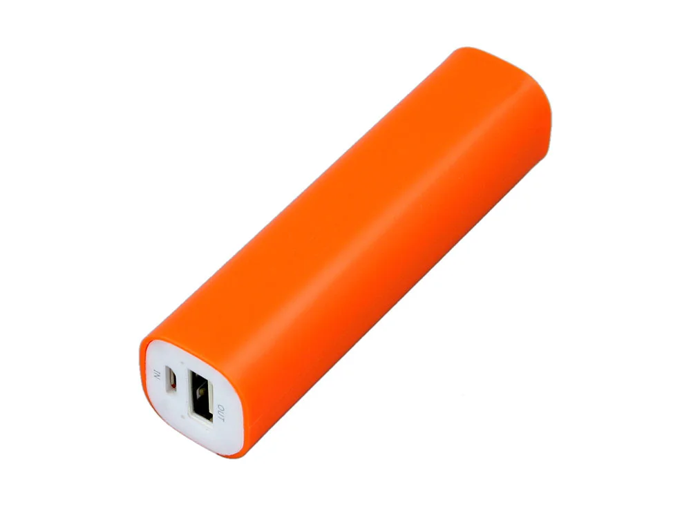 Внешний аккумулятор Digi прямоугольной формы 2600 mAh оранжевый - фото 1