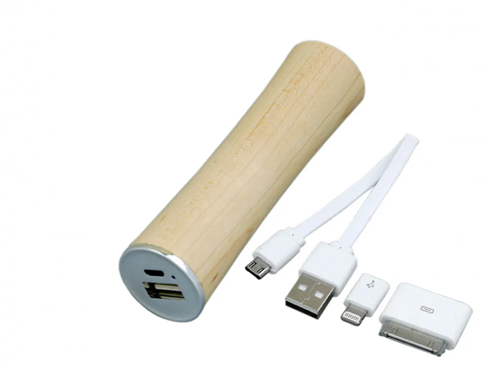 Внешний аккумулятор Captain 2200 mAh натуральный - фото 2