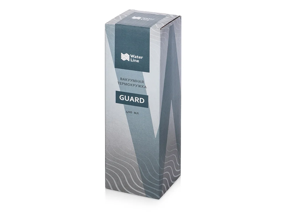 Вакуумная термокружка c кнопкой Guard soft-touch 400 мл черный - фото 9