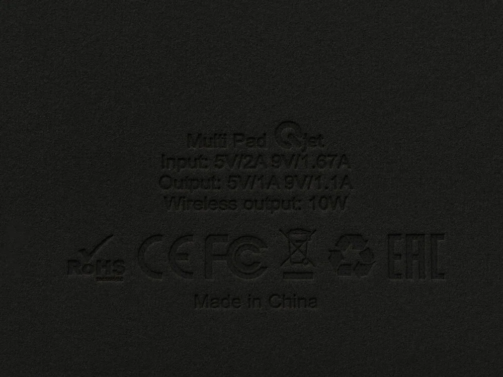 Многофункциональный коврик для мыши Multi Pad с беспроводной зарядкой и LCD экраном 10 Вт черный - фото 11