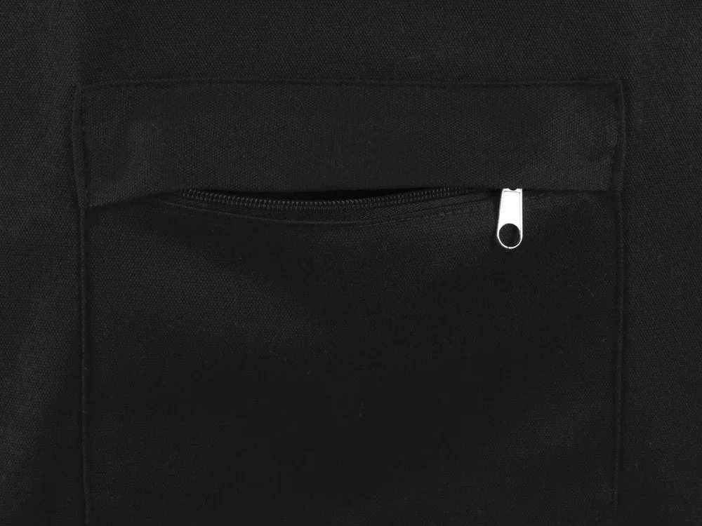 Сумка на молнии Zipper из хлопка 280 г/м2 черный - фото 5