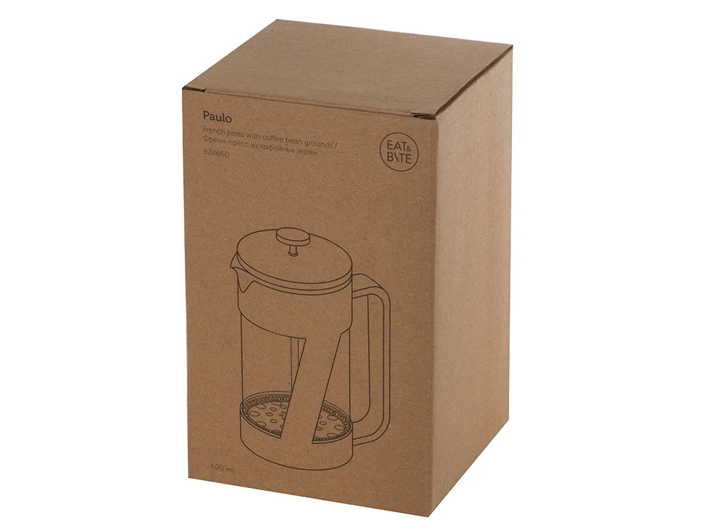 Френч-пресс из кофейных зерен «Paulo», коричневый, 600 мл - фото 11