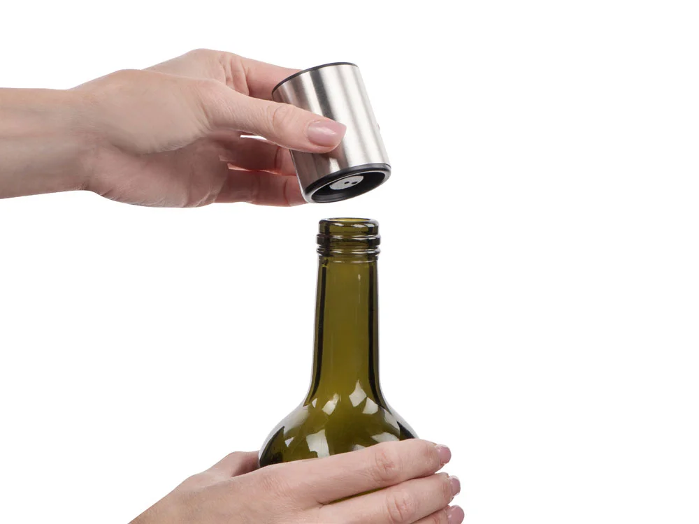 Вакуумная пробка для вина «Aragon», серебристый - фото 6