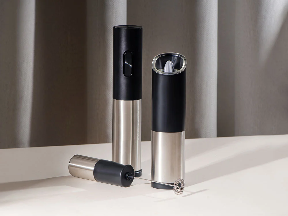 Электрический вспениватель молока Cappuch черный серебристый - фото 10