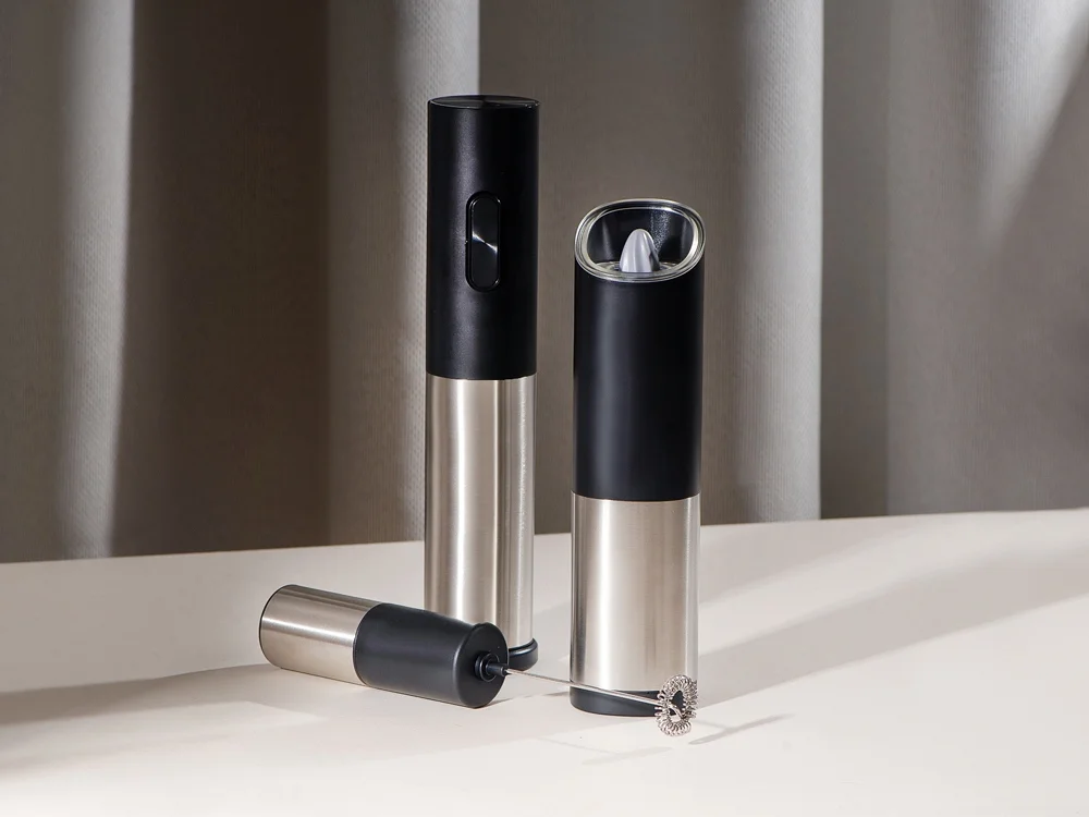 Электрический вспениватель молока Cappuch черный серебристый - фото 12