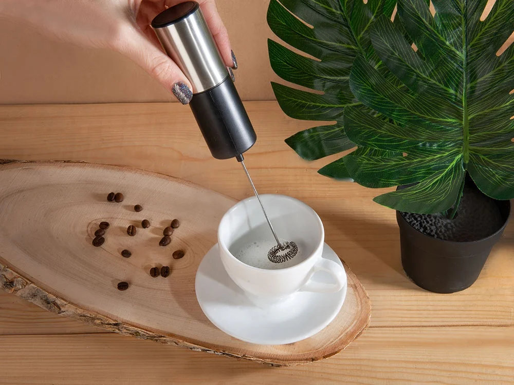 Электрический вспениватель молока Cappuch черный серебристый - фото 17