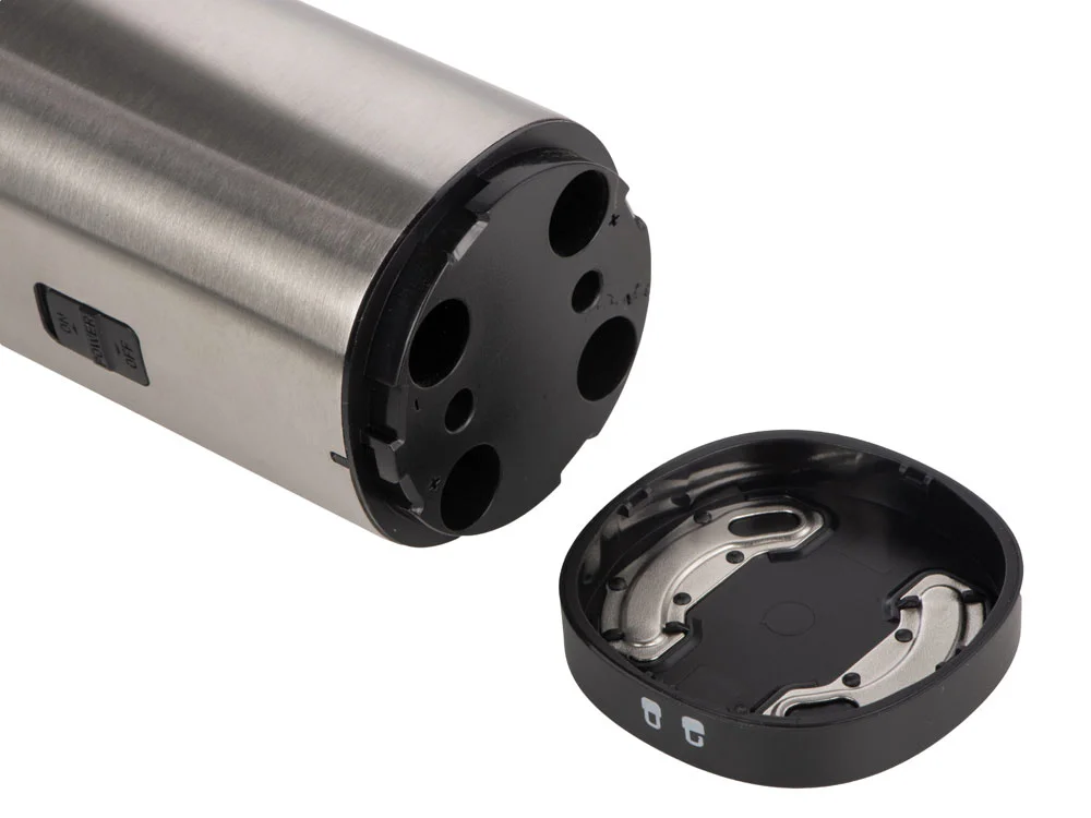 Гравитационная электрическая мельница для соли и перца Mr.Mill черный серебристый - фото 7