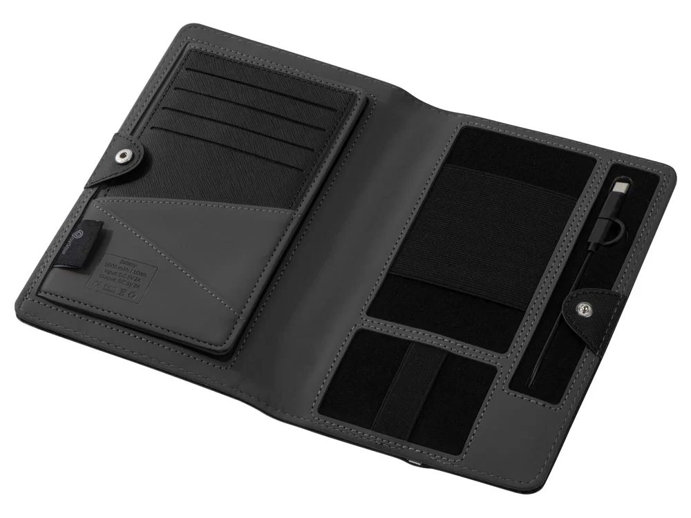 Органайзер с функцией беспроводной зарядки Manner 5000 mAh черный - фото 5