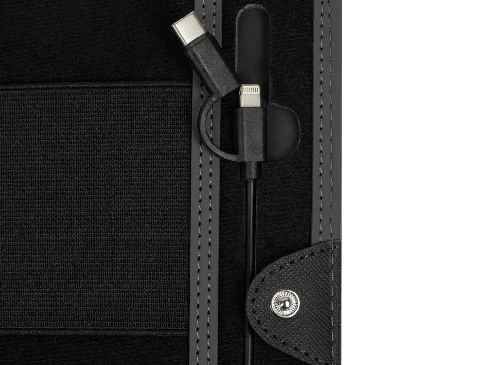 Органайзер с функцией беспроводной зарядки Manner 5000 mAh черный - фото 8