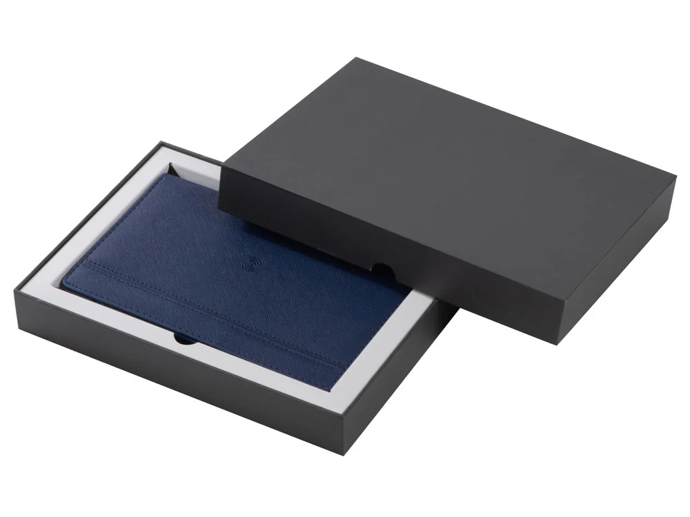 Органайзер с функцией беспроводной зарядки Manner 5000 mAh темно-синий - фото 12