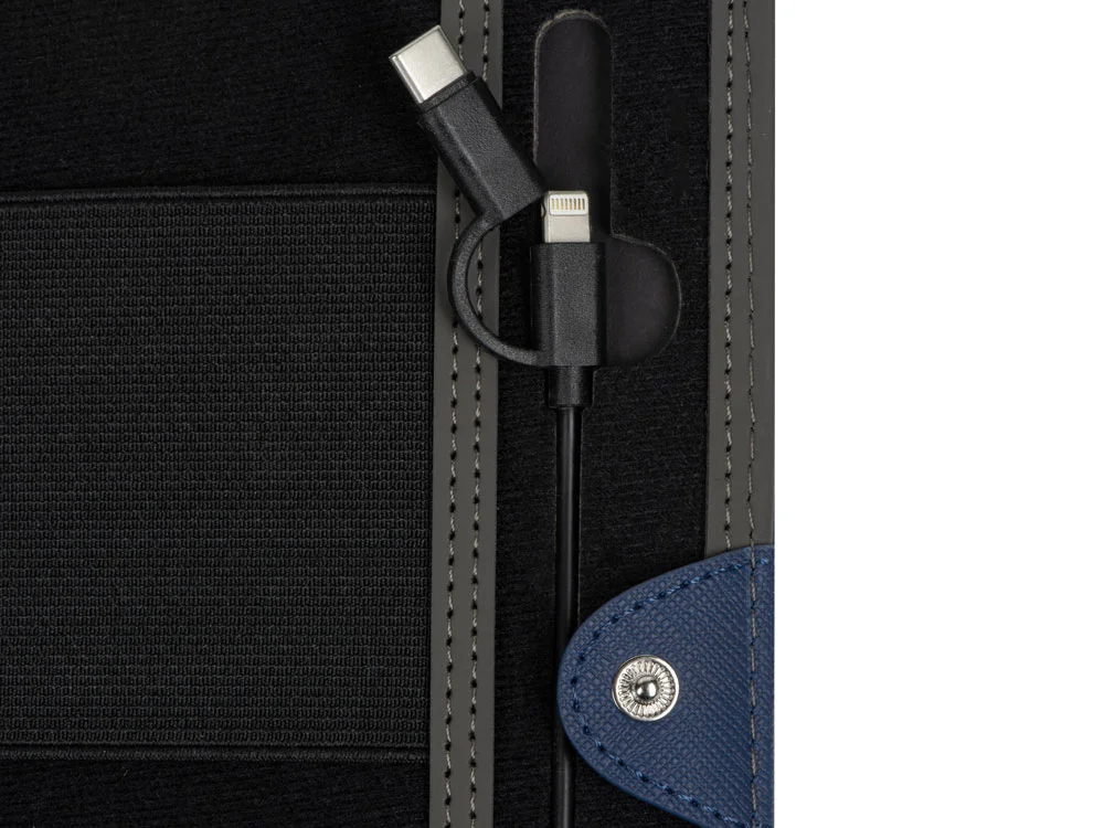 Органайзер с функцией беспроводной зарядки Manner 5000 mAh темно-синий - фото 8