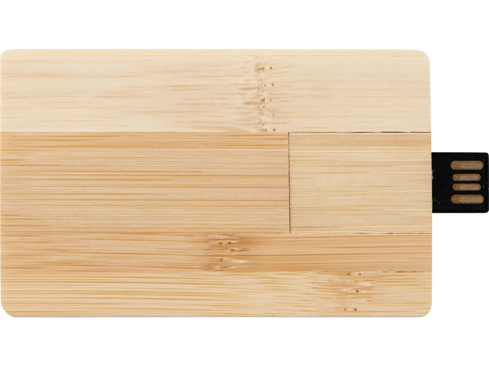 USB 2.0- флешка на 32 Гб Bamboo Card натуральный 32Gb - фото 5