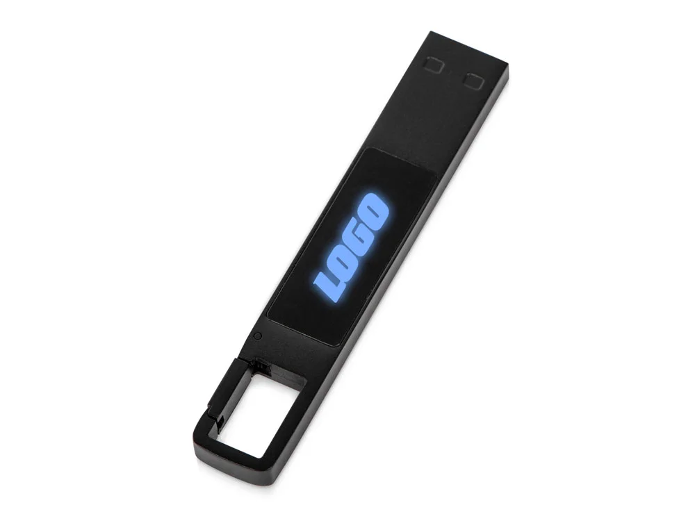 USB 2.0- флешка c подсветкой логотипа Hook LED - фото 3