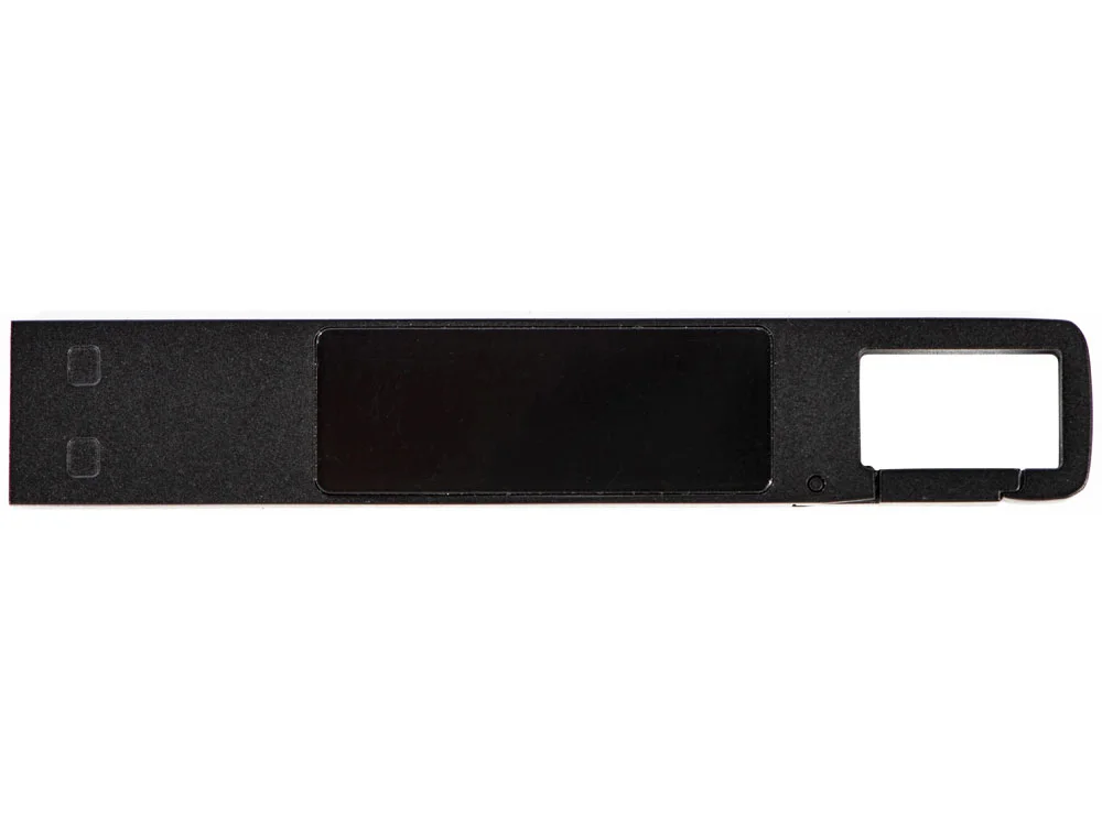 USB 2.0- флешка на 32 Гб c подсветкой логотипа Hook LED темно-серый синяя подсветка 32Gb - фото 2