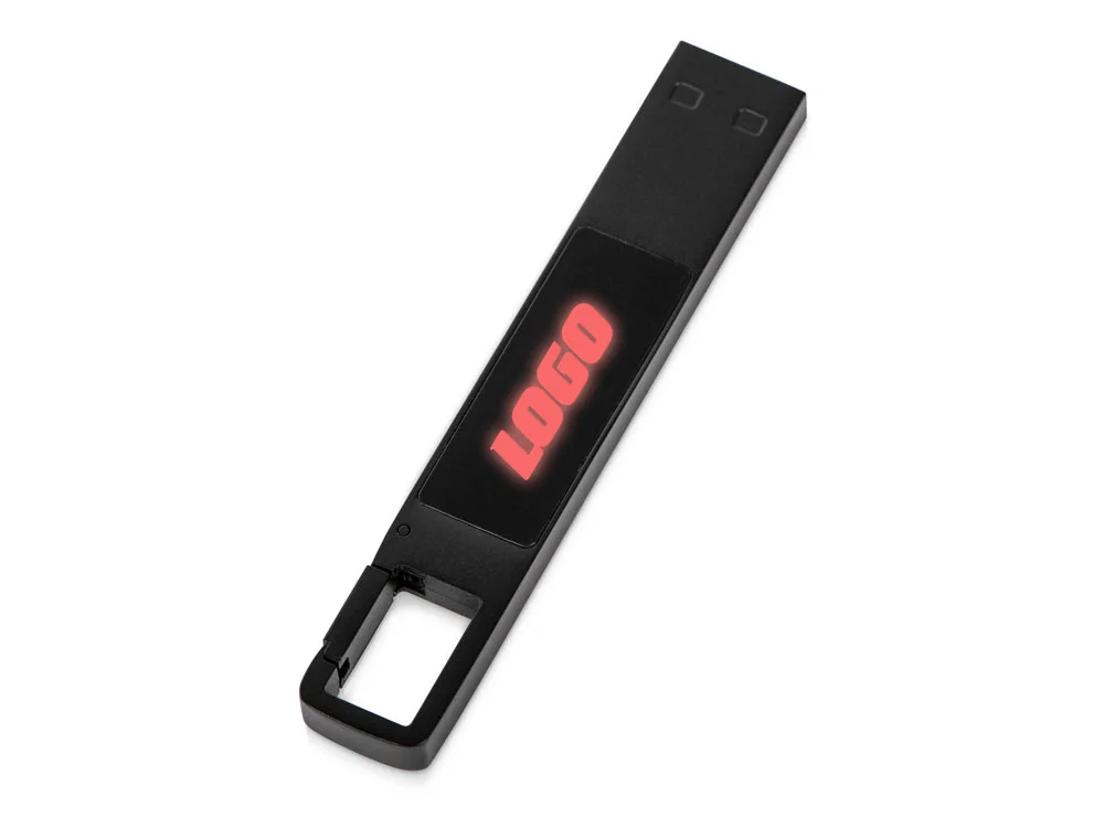 USB 2.0- флешка c подсветкой логотипа Hook LED - фото 1