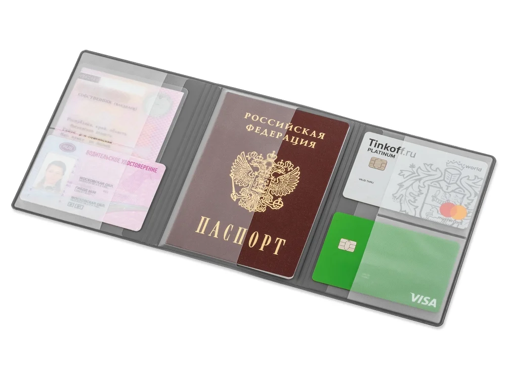 Обложка на магнитах для автодокументов и паспорта Favor фуксия - фото 2