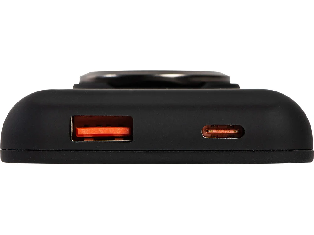 Магнитный беспроводной внешний аккумулятор с быстрой зарядкой QC/PD 20 Вт MagnetIQ 5000 mAh черный - фото 13