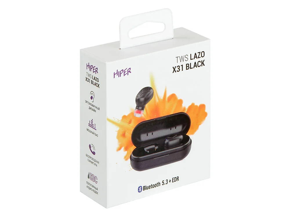 Наушники TWS Lazo X31 черный - фото 5