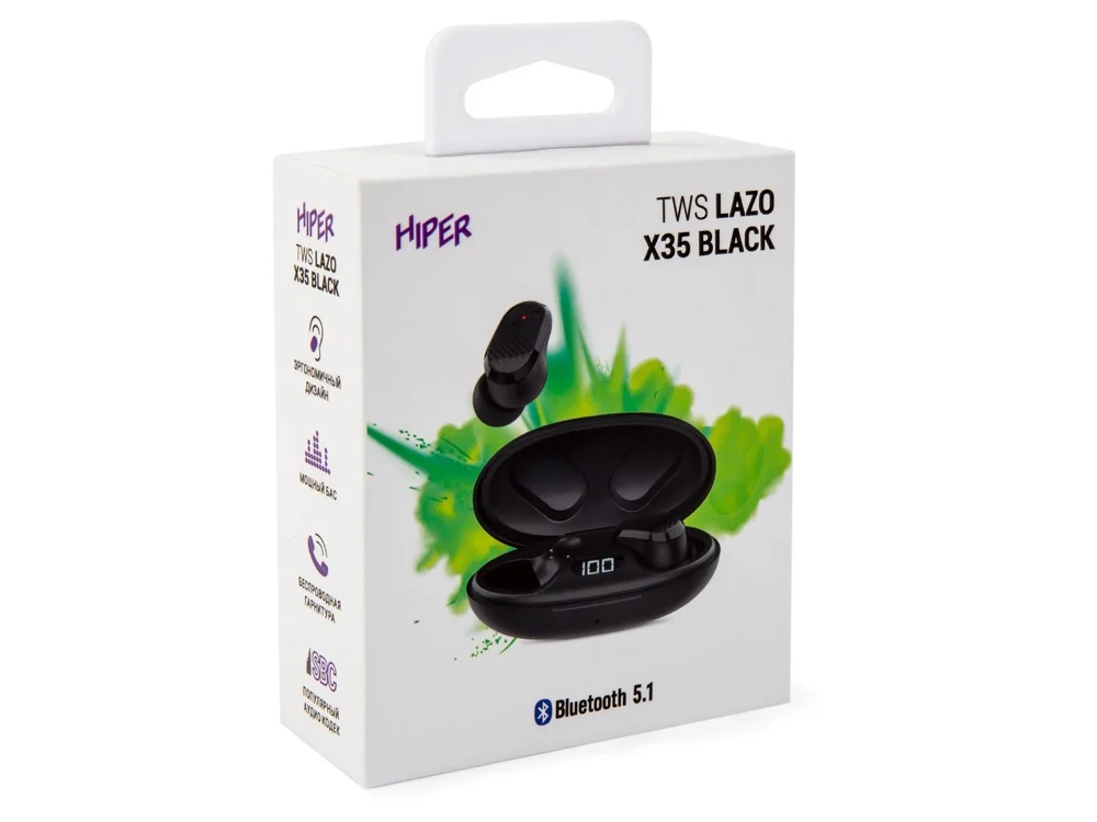 Наушники TWS Lazo X35 черный - фото 8