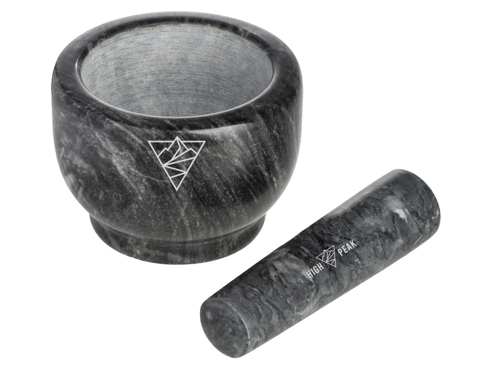 Мраморная ступка с пестиком «Pesto», серый - фото 2