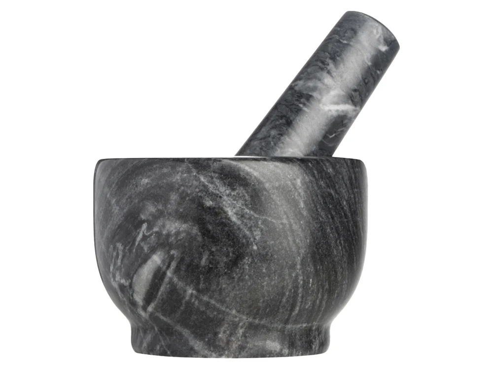Мраморная ступка с пестиком «Pesto», серый - фото 3