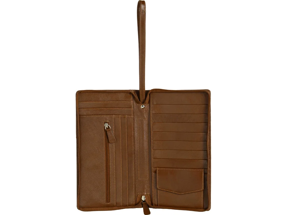 Трэвел-портмоне коричневый - фото 7