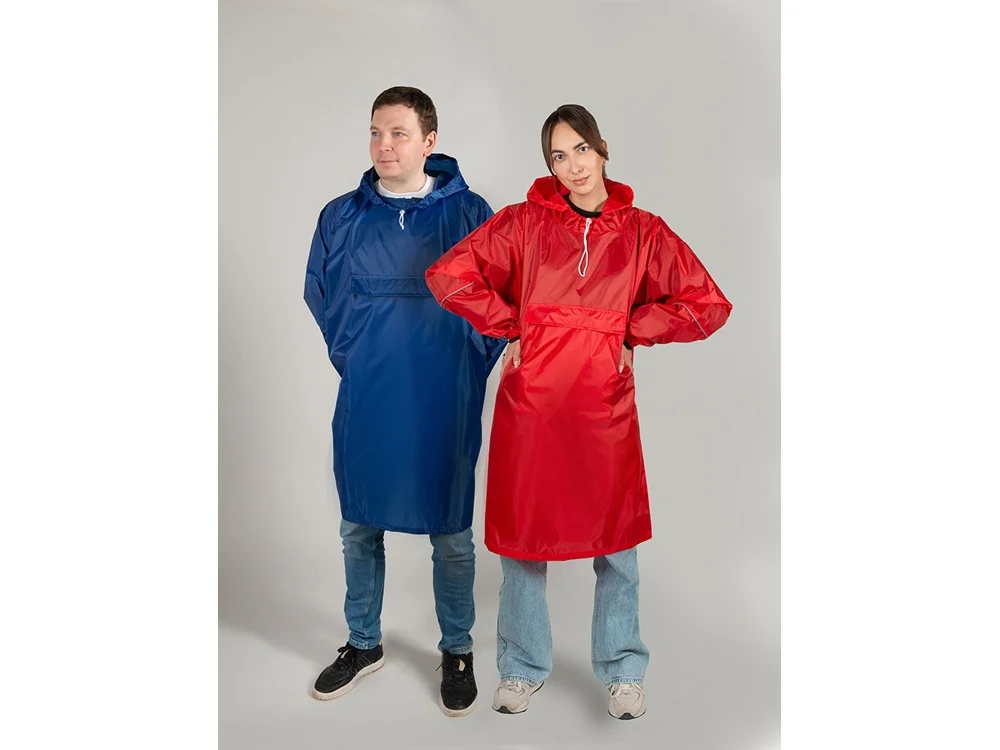 Дождевик-пончо «Galaxy», серый - фото 10