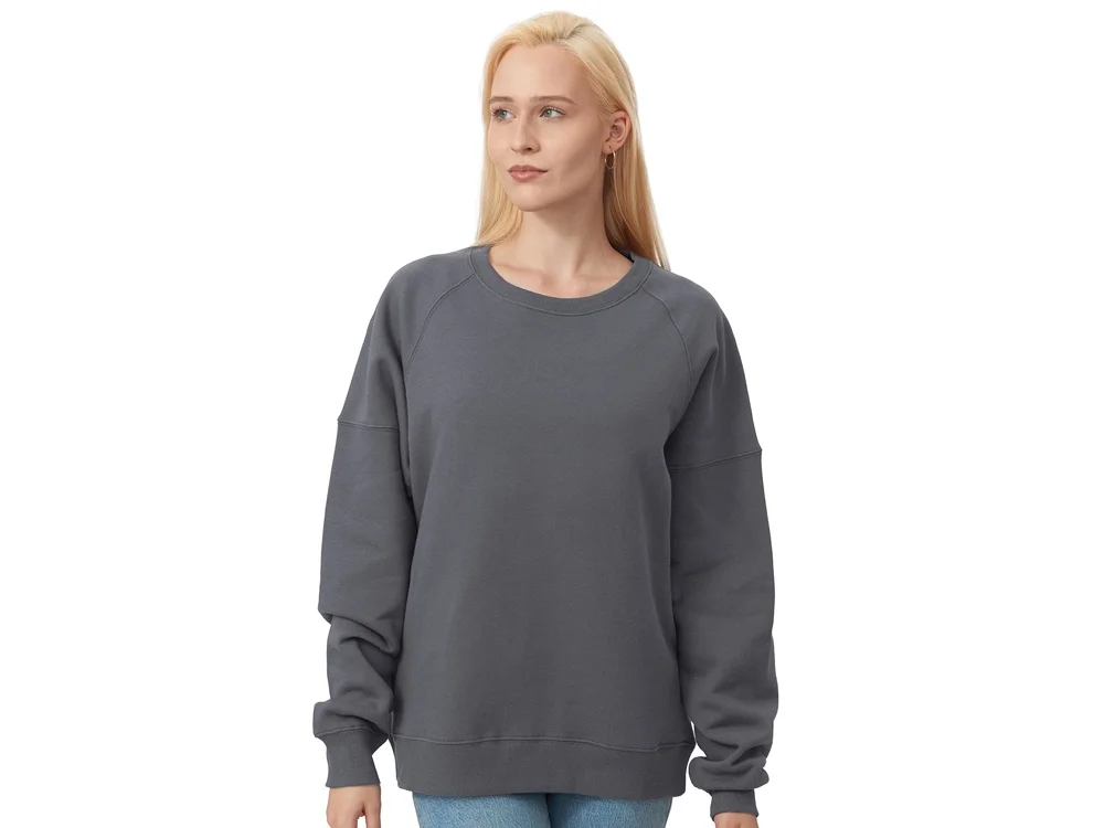 Свитшот оверсайз Paris унисекс темно-серый 2XL - фото 5