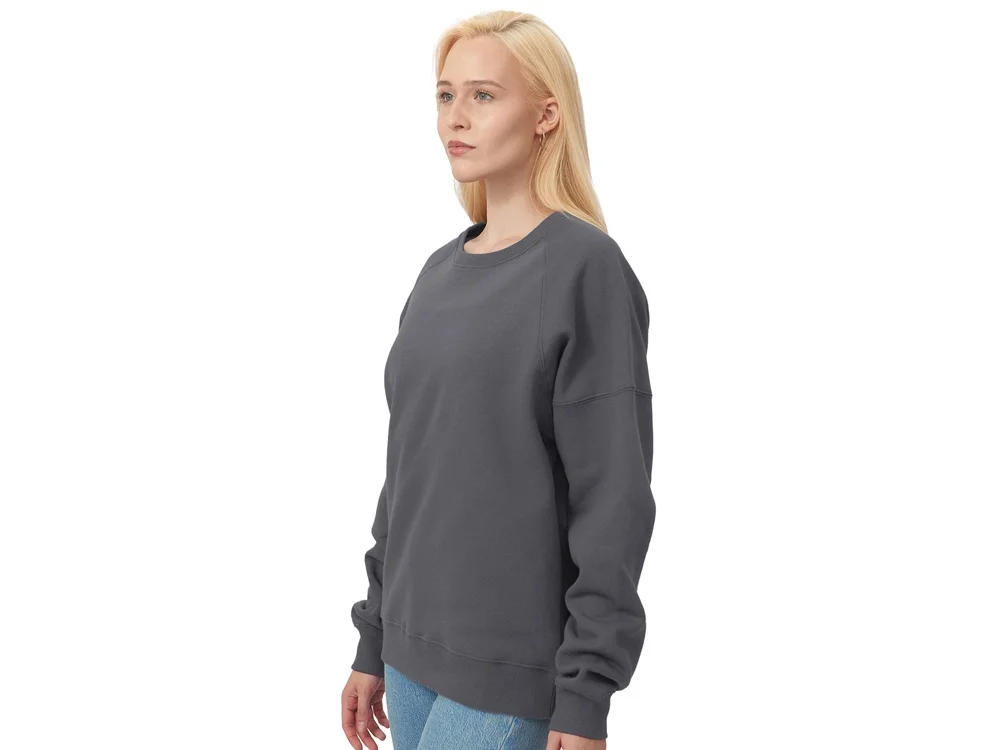 Свитшот оверсайз «Paris», унисекс, темно-серый, L - фото 6