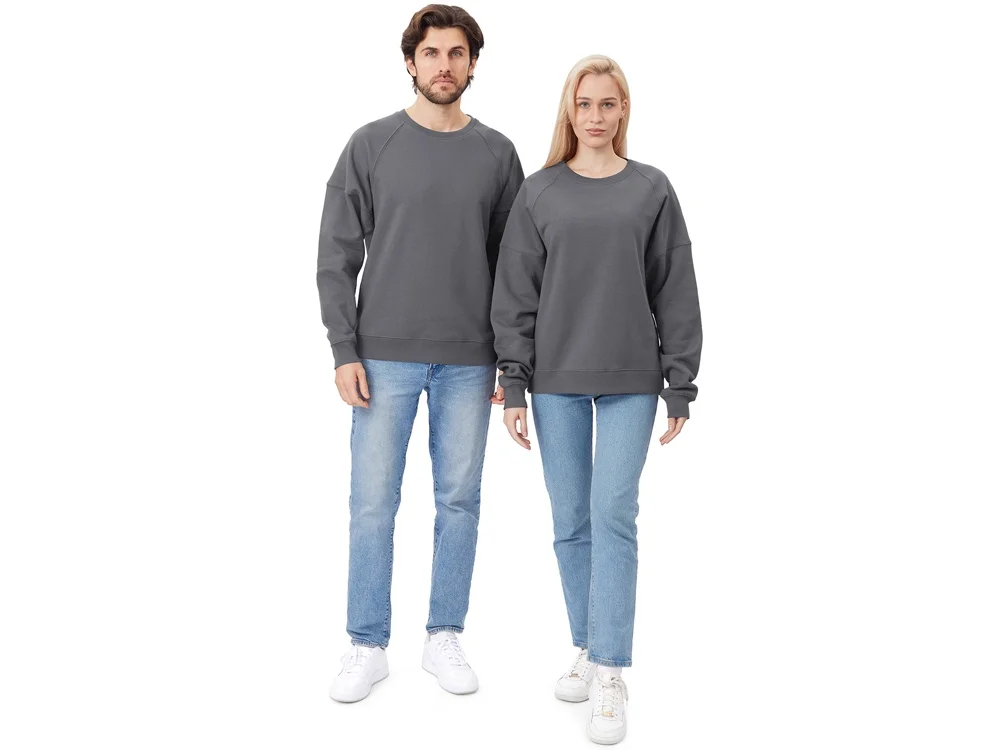 Свитшот оверсайз «Paris», унисекс, темно-серый, M - фото 10