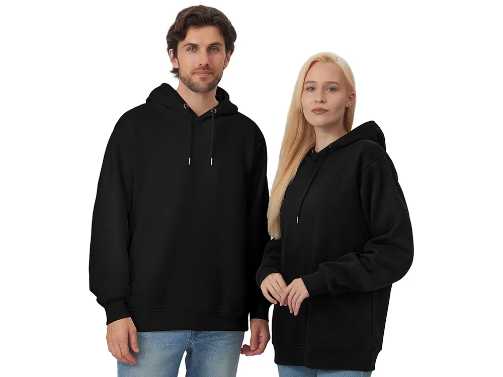 Толстовка с капюшоном оверсайз Lisbon унисекс черный S