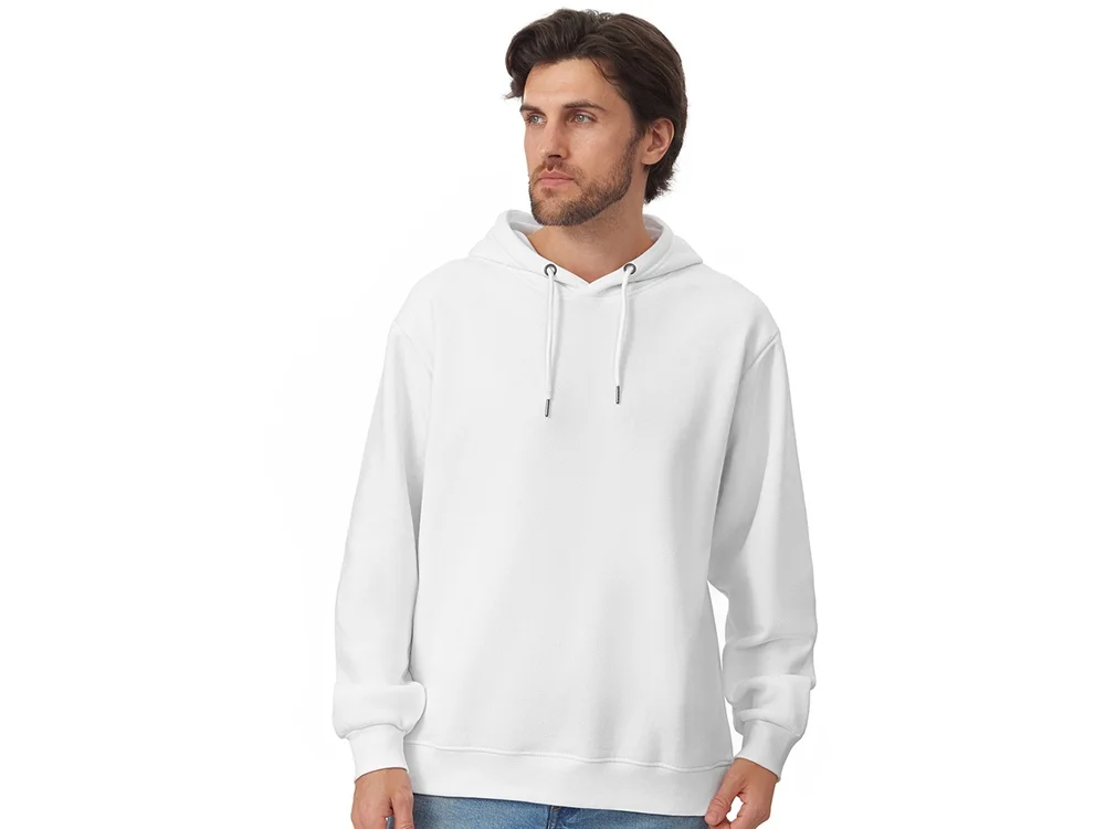 Толстовка с капюшоном оверсайз «Lisbon» унисекс, белый, 2XL - фото 3