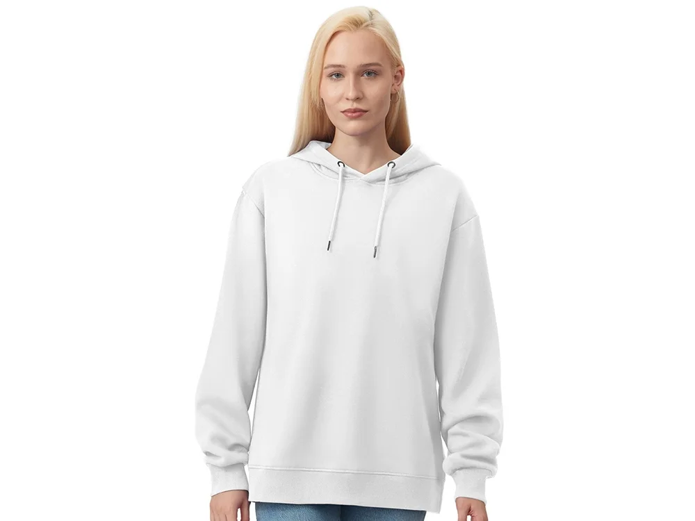 Толстовка с капюшоном оверсайз «Lisbon» унисекс, белый, 2XL - фото 4
