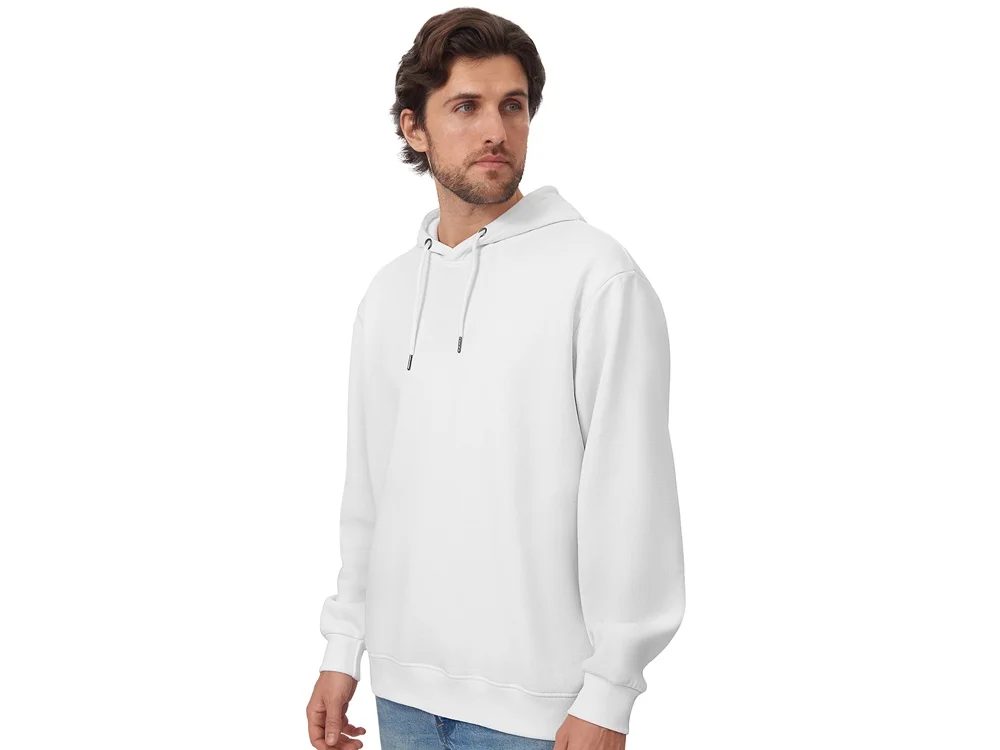 Толстовка с капюшоном оверсайз «Lisbon» унисекс, белый, 2XL - фото 5
