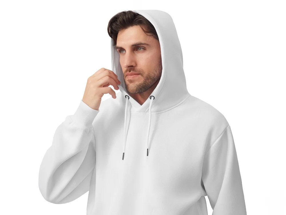 Толстовка с капюшоном оверсайз «Lisbon» унисекс, белый, 2XL - фото 8