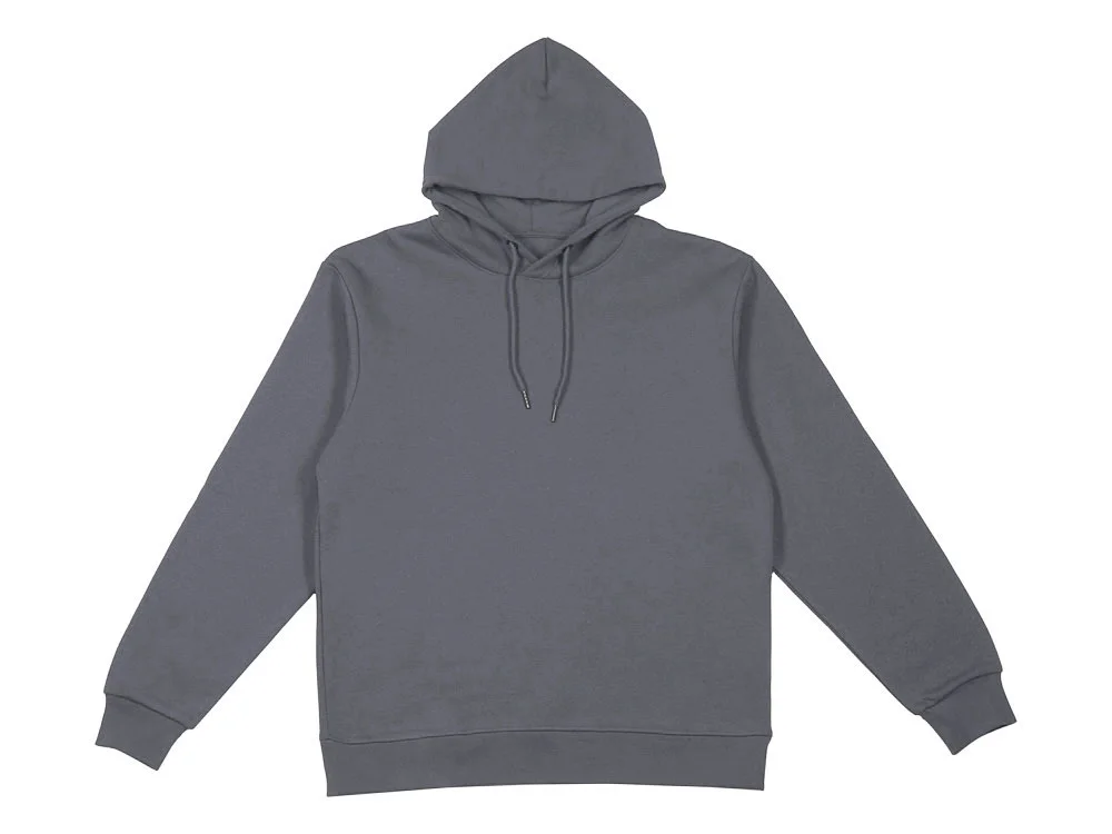 Толстовка с капюшоном оверсайз Lisbon унисекс темно-серый M - фото 17