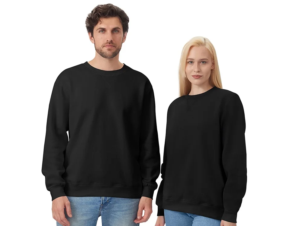 Свитшот оверсайз Lisbon унисекс черный 2XL