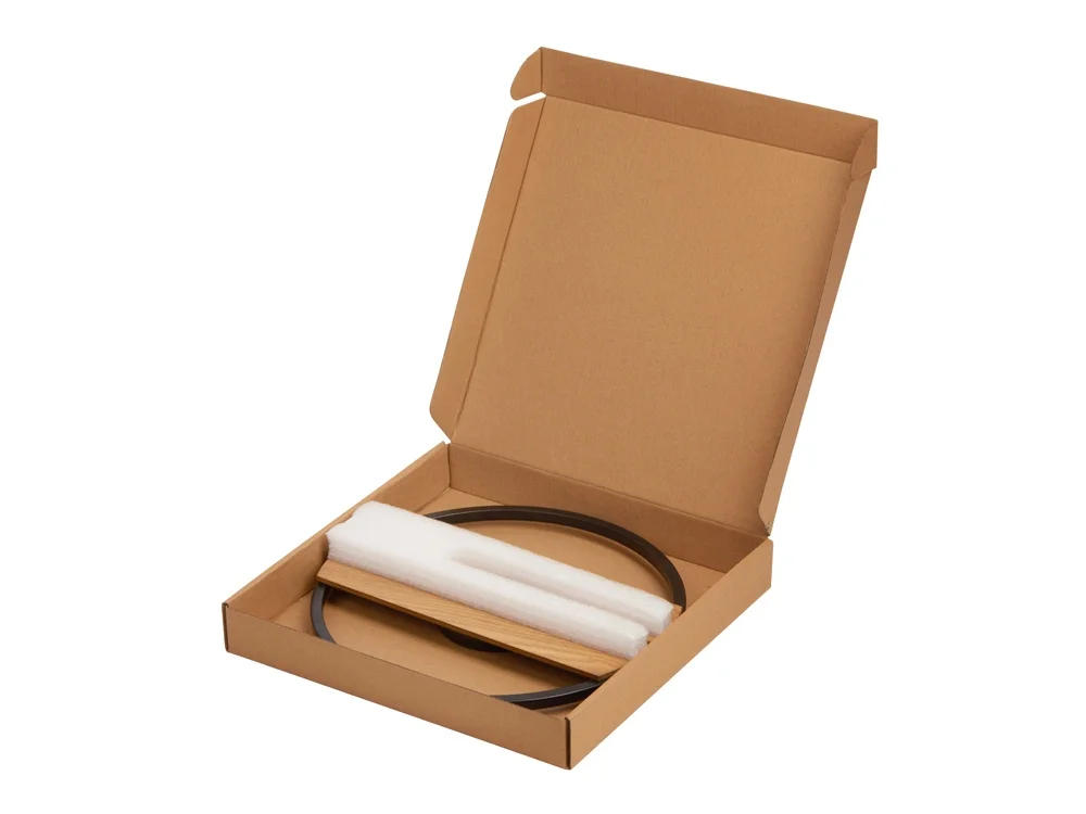 Деревянные часы с металлическим ободом «Time Wheel» - фото 4