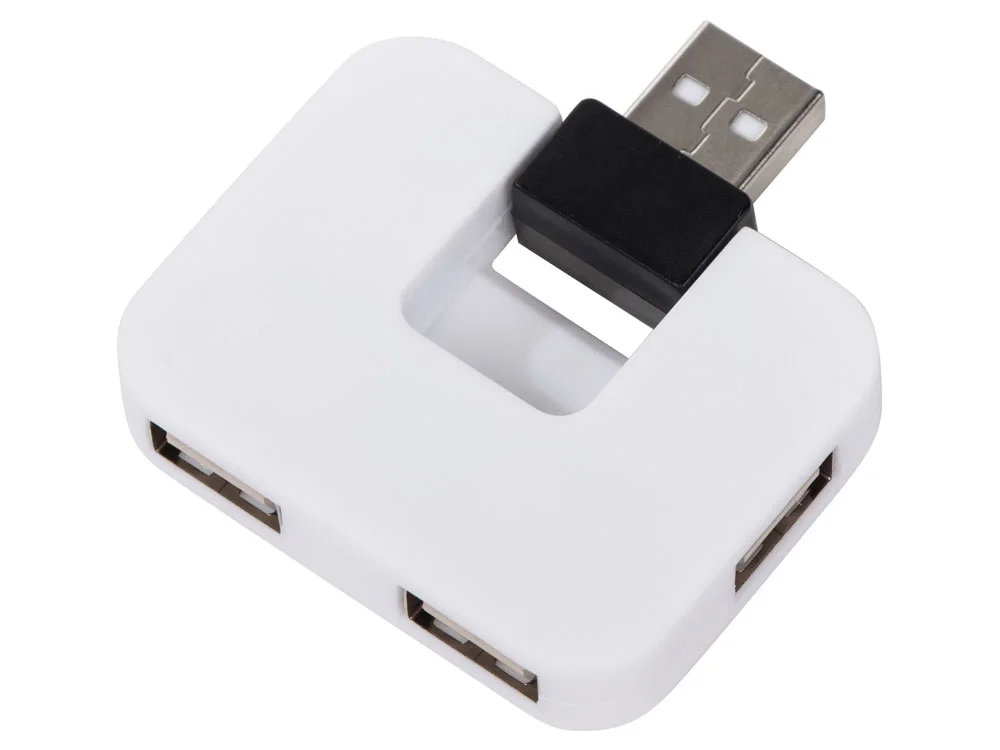 Хаб USB Jacky на 4 порта белый - фото 2