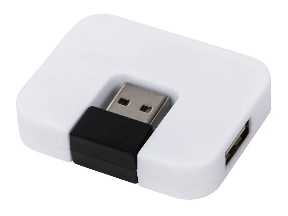 Хаб USB Jacky на 4 порта белый - фото 3